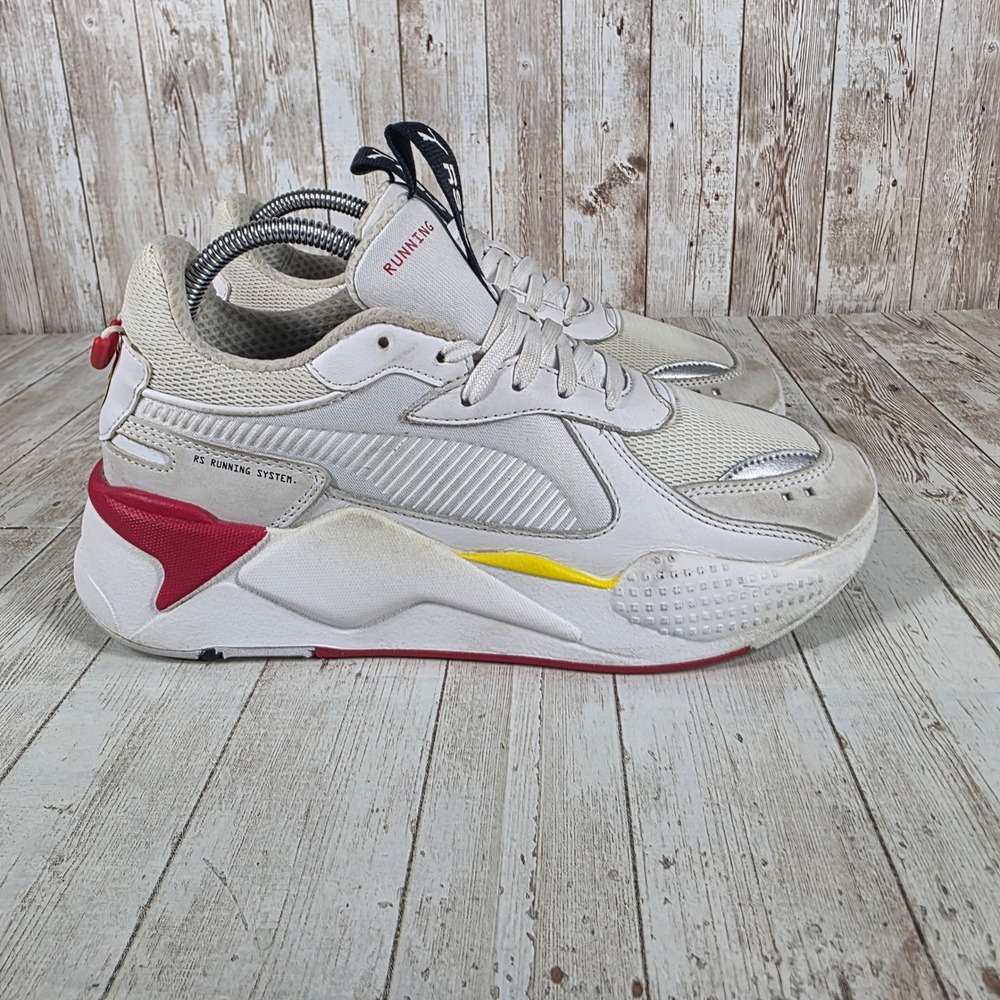Puma Ferrari RS X Running‎ System White Red Yellow Mens Size 8 Womens 9.5